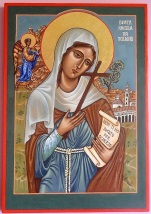 icone of Angela of Foligno link wikipedia